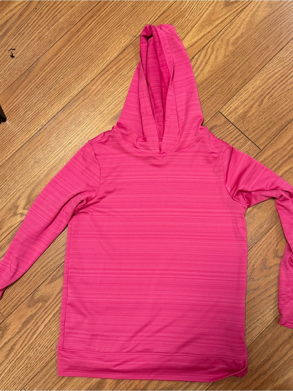 Lands' End Hot Pink Hooded Lightweight Pullover